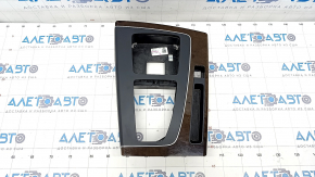 Audi Q5 center console trim 80A 18-20 wood insert, scratches