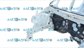 Front right quarter Toyota Prius V 12-17 on the body, white 070
