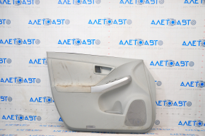 Door trim card front left Toyota Prius 30 10-15 gray, with gray insert cloth, worn, for dry cleaning