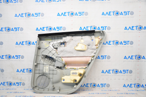 Door trim card rear left Toyota Prius 30 10-15 gray, with gray insert cloth, worn