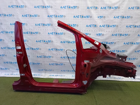 Front right quarter Ford C-max MK2 13-18 red, with central pillar