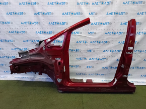 Front quarter left Ford C-max MK2 13-18 red, with central pillar
