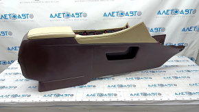 Central console armrest Lexus RX350 RX450h 16-19 brown + beige, tears, scratches