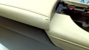 Central console armrest Lexus RX350 RX450h 16-19 brown + beige, tears, scratches