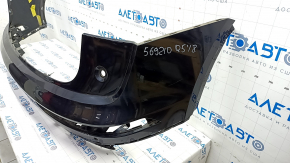 Bare rear bumper upper part Audi Q5 80A 18-20 for parking sensors, blue, scratches