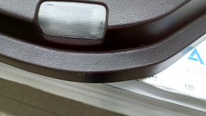 Door trim card rear right Lexus RX350 RX450h 16-17 leather brown + beige, insert for light wood, scratches, tears