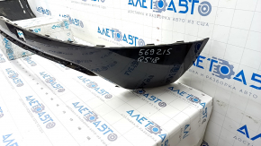 Bare rear bumper lower part Audi Q5 80A 18-20 blue, dents, scratch, broken fasteners