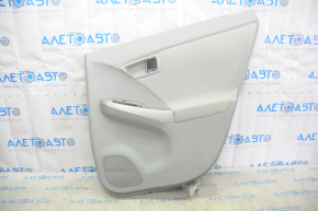 Door trim card rear right Toyota Prius 30 10-15 gray cloth with gray insert cloth, scratches, for cleaning
