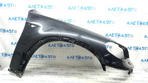 Front right wing BMW X5 E70 11-13 rest, black, scratches, crack