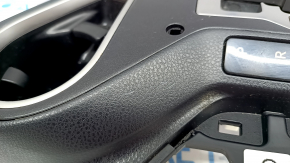 Center console trim with cup holders Toyota Rav4 13-15 black, type 2, scratches