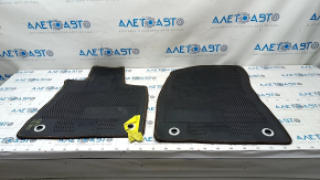 Set of floor mats for Lexus RX350 RX450h 16-22 cloth brown, dry cleanable