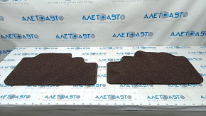 Set of floor mats for Lexus RX350 RX450h 16-22 cloth brown, dry cleanable