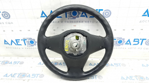 Steering wheel bare BMW X5 E70 07-13 leather black, worn