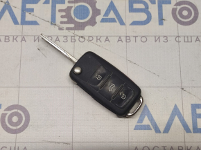 Key VW Passat b8 16-19 USA 4 buttons, folding, worn