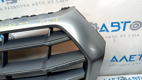 Radiator grill Audi Q5 80A 18-20 complete, with emblems, chrome, for parking sensors, sand, crack
