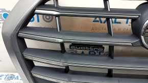 Radiator grill Audi Q5 80A 18-20 complete, with emblems, chrome, for parking sensors, sand, crack