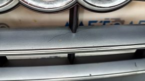Radiator grill Audi Q5 80A 18-20 complete, with emblems, chrome, for parking sensors, sand, crack