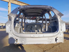 Rear panel BMW X1 F48 16-22 2 parts, silver A83, on the body