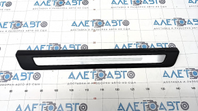 Door sill outer front right Audi Q5 80A 18-24 black with chrome, scratches