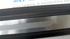 Door sill outer front left Audi Q5 80A 18-24 black with chrome, scratches