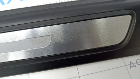 Door sill outer front left Audi Q5 80A 18-24 black with chrome, scratches