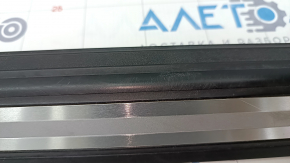 Door sill outer front left Audi Q5 80A 18-24 black with chrome, scratches