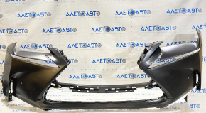 Front bumper bare Lexus NX200t 15-17 F-sport for parking sensors, without headlight washers
