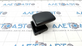 Gear knob Audi Q5 80A 18-20 leather, gray, butt