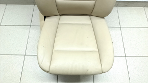 Passenger seat BMW X5 E70 07-13 with airbag, electric, leather, beige, cracks in leather