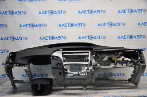 Dashboard front panel with AIRBAG Toyota Prius 30 10-15 black, worn