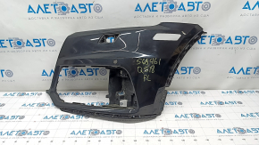 Front bare bumper left side Audi Q5 80A 18-20 black, for parking sensors, for headlight washers, crack