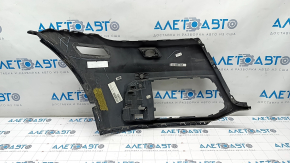 Front bare bumper left side Audi Q5 80A 18-20 black, for parking sensors, for headlight washers, crack