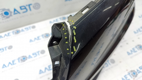 Front bare bumper left side Audi Q5 80A 18-20 black, for parking sensors, for headlight washers, crack