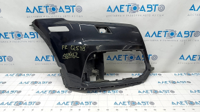 Front bare bumper right side Audi Q5 80A 18-20 black, for parking sensors, for headlight washers, bumpers