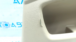 Door trim card rear right BMW X5 E70 07-13 beige, insert for light wood, black top, tear, chrome peeled