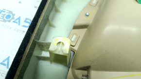 Door trim card front left BMW X5 E70 07-13 beige, insert for light wood, black top, worn, broken fastening