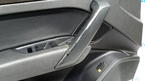 Door trim card front left Audi Q5 80A 18-20 black, with insert under dark textured wood, black armrest, Bang & Olufsen, peeling paint