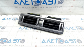 Air duct deflector dashboard center Subaru Outback 15-19 black, gray frame, scratches, no chrome plug