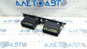Air duct deflector dashboard center Subaru Outback 15-19 black, gray frame, scratches, no chrome plug