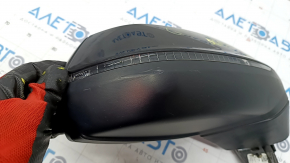 Side mirror right Audi Q5 80A 18-24 15 pins, black, auto-dimming, turn signal, BSM, heated, scratches