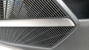 Door trim card front right Audi Q5 80A 18-20 black, with insert under dark textured wood, black armrest, Bang & Olufsen, peeling paint