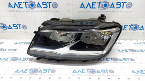 Headlight front left VW Tiguan 18- bare halogen, LED DRL, sand