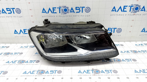 Headlight front right VW Tiguan 18- bare halogen, LED DRL, sand