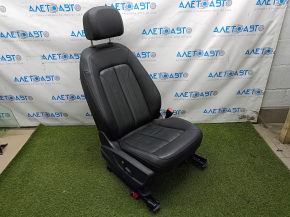 Passenger seat Audi Q5 80A 18-24 with AIRBAG, leather, black, electric, heated, scratches