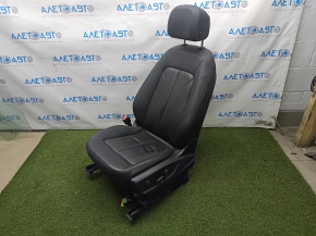Driver's seat Audi Q5 80A 18-24 with AIRBAG, leather, black, electric, heated, cracks
