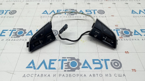 Steering wheel control buttons in assembly Audi Q5 80A 18-24 for steering wheel heating, broken fasteners