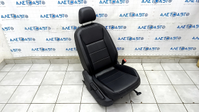 Passenger seat VW Tiguan 18- with airbag, mechanical, heated, leather, black, perforation