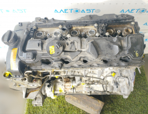 BMW X5 E70 11-12 3.0 N55 113k engine complete with injection pump, started, 9-9-9-9-9-9, 2 injectors got stuck, chips on the block