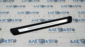 Door sill trim outer front right Audi Q5 80A 18-24 black with chrome, scratches