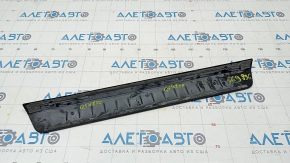 Door sill trim outer front right Audi Q5 80A 18-24 black with chrome, scratches